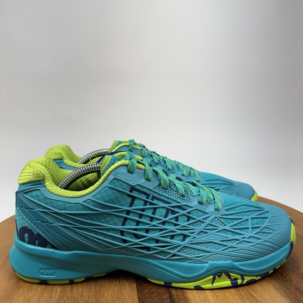 New NIB Womens Kaos Teal Blue Athletic Tennis Court Sneakers Shoes Size 11 M